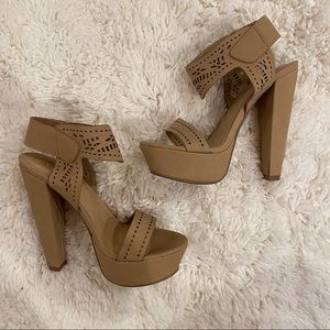 Nude Platform Heels